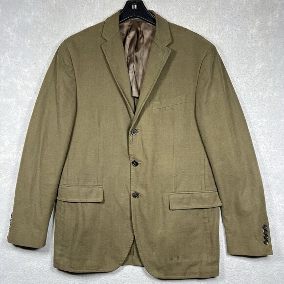 Vtg Polo Ralph Lauren Sport Blazer Men’s 44R Classic Fit Green - Made In Italy - Picture 1 of 16